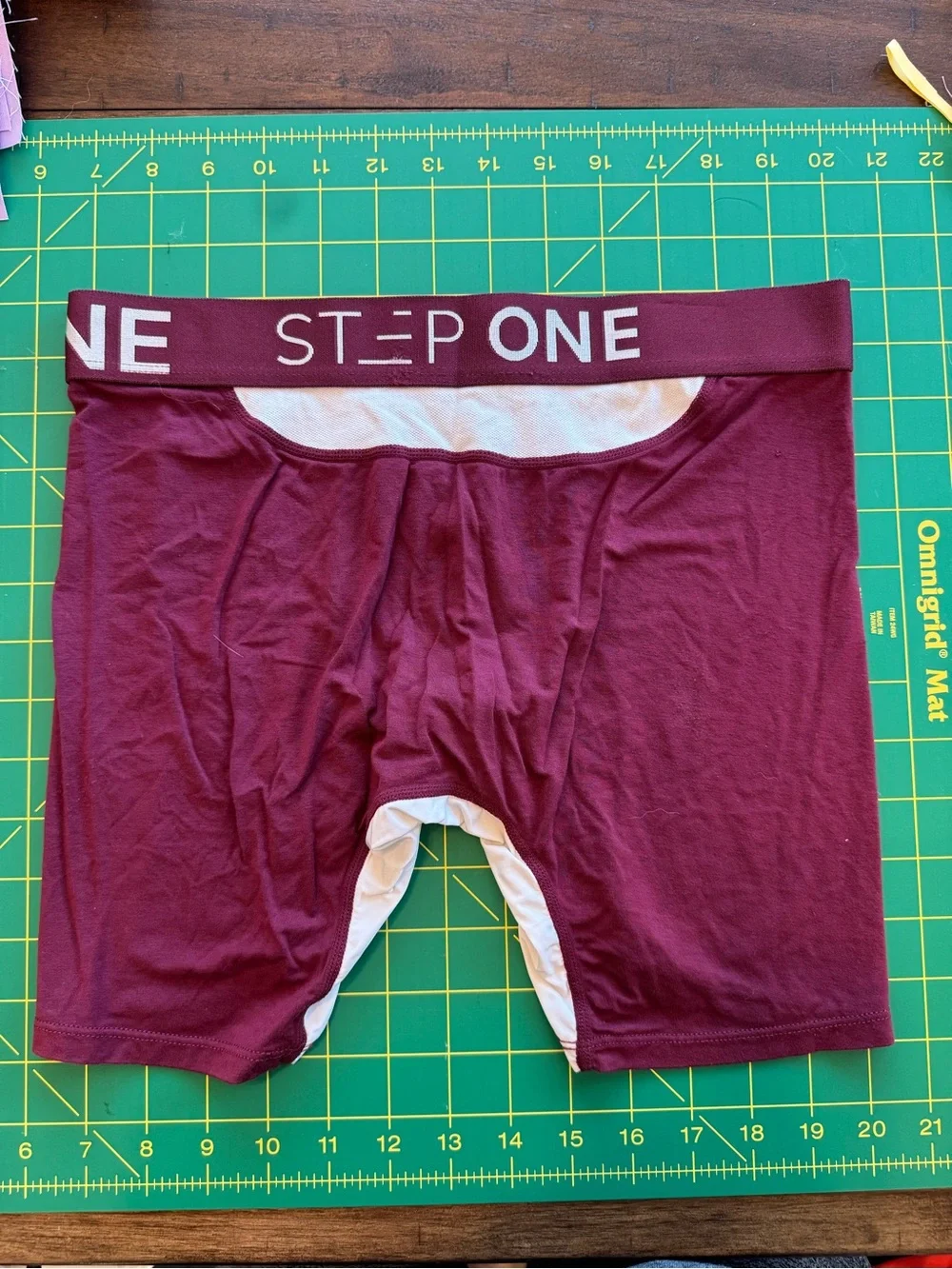 Men's Step One Maroon Performance Boxer Briefs
